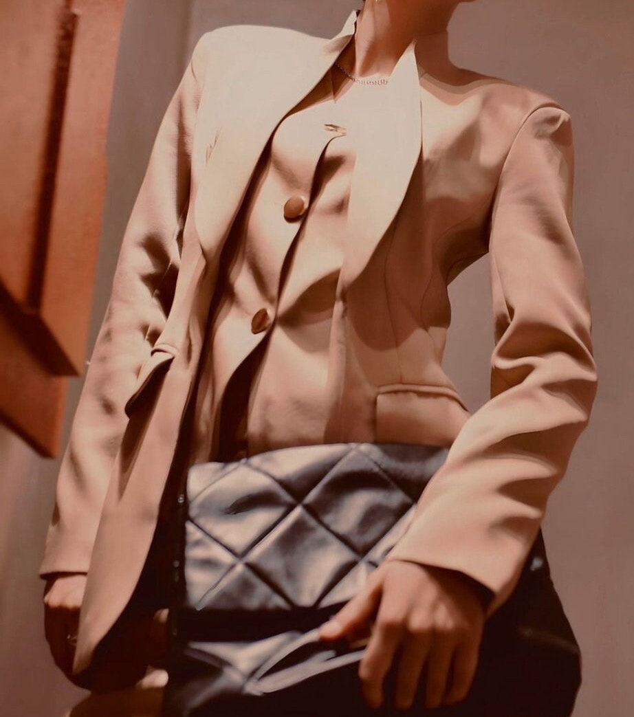 Set MeLi nude blazer set