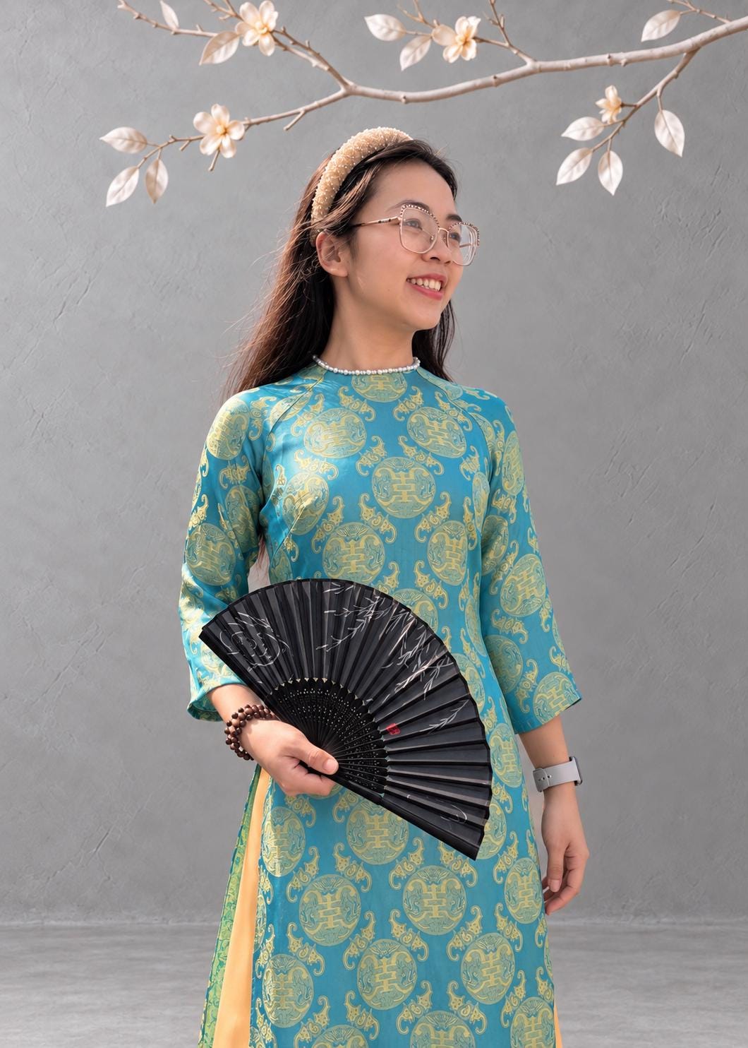 ThoXanh Vietnamese aodai, pants included