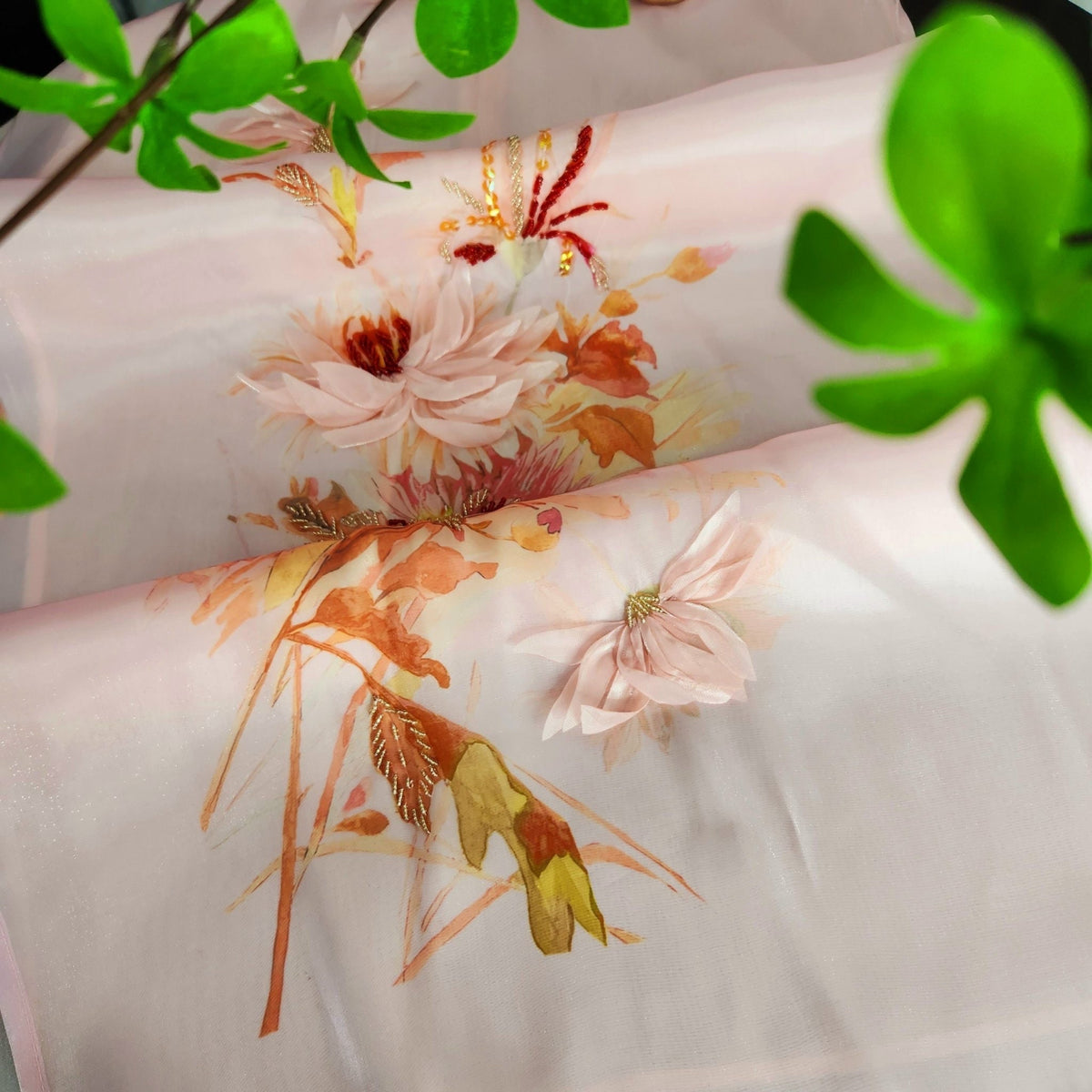 CucVien Vietnamese aodai pink, pants included