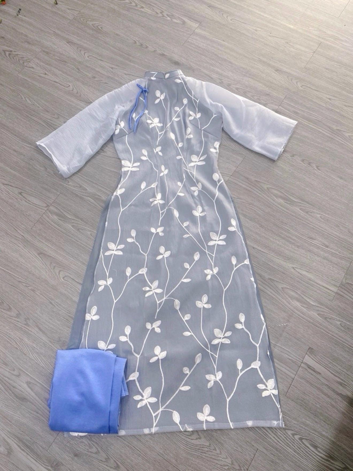 LuuLy Vietnamese aodai pink or blue, pants included