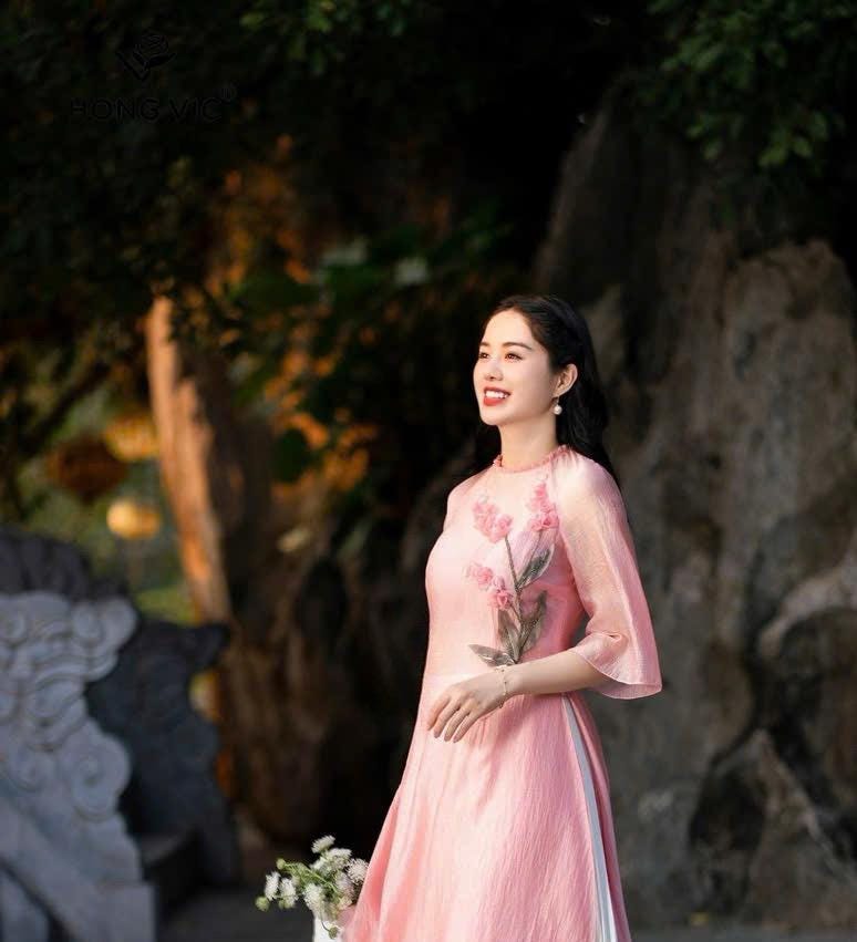 Vietnamese ao dai Lily aodai pink, pants included