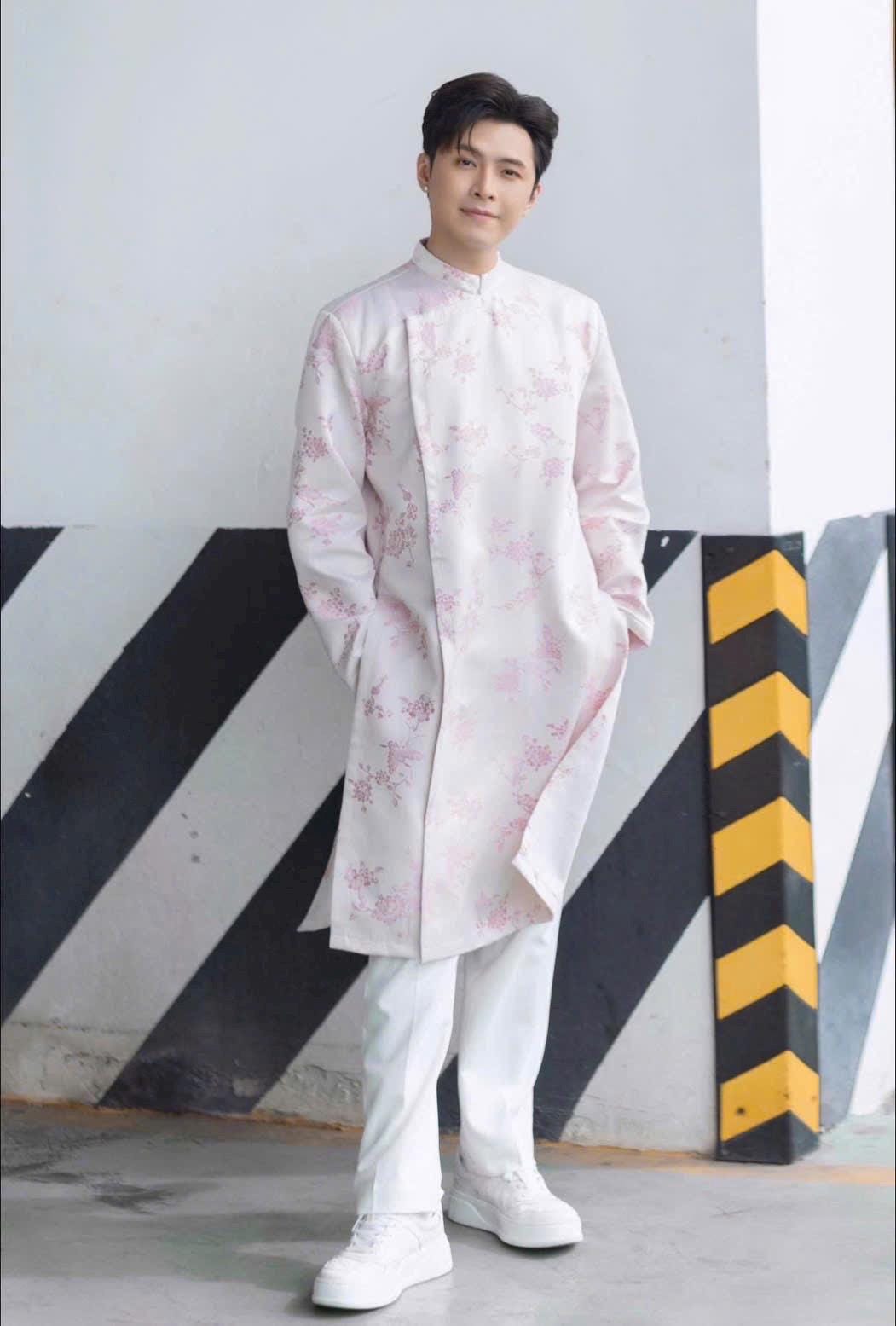 GamBuom Men Vietnamese aodai pink