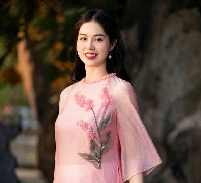 Vietnamese ao dai Lily aodai pink, pants included