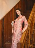 BacBling Vietnamese ao dai pink embroidery sequins, pants included