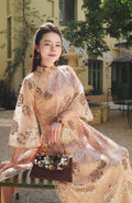 Flora Vietnamese ao dai brown sequins, pants included