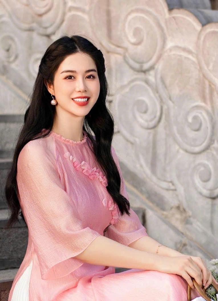 Vietnamese ao dai Lily aodai pink, pants included