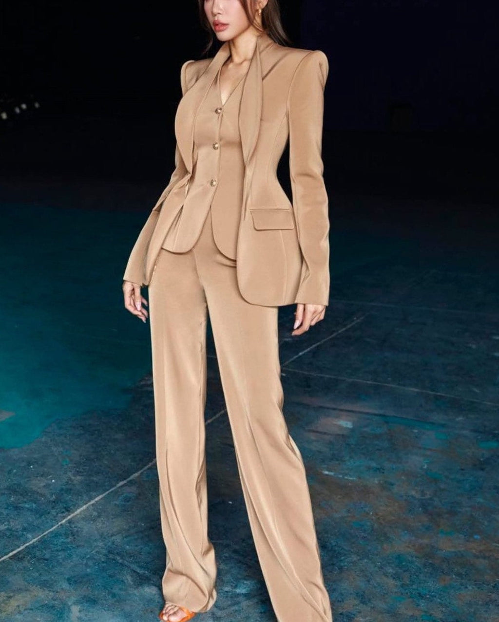 Set MeLi nude blazer set