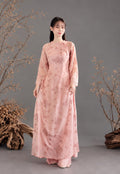 Cheryl Vietnamese ao dai pink sequins, pants included