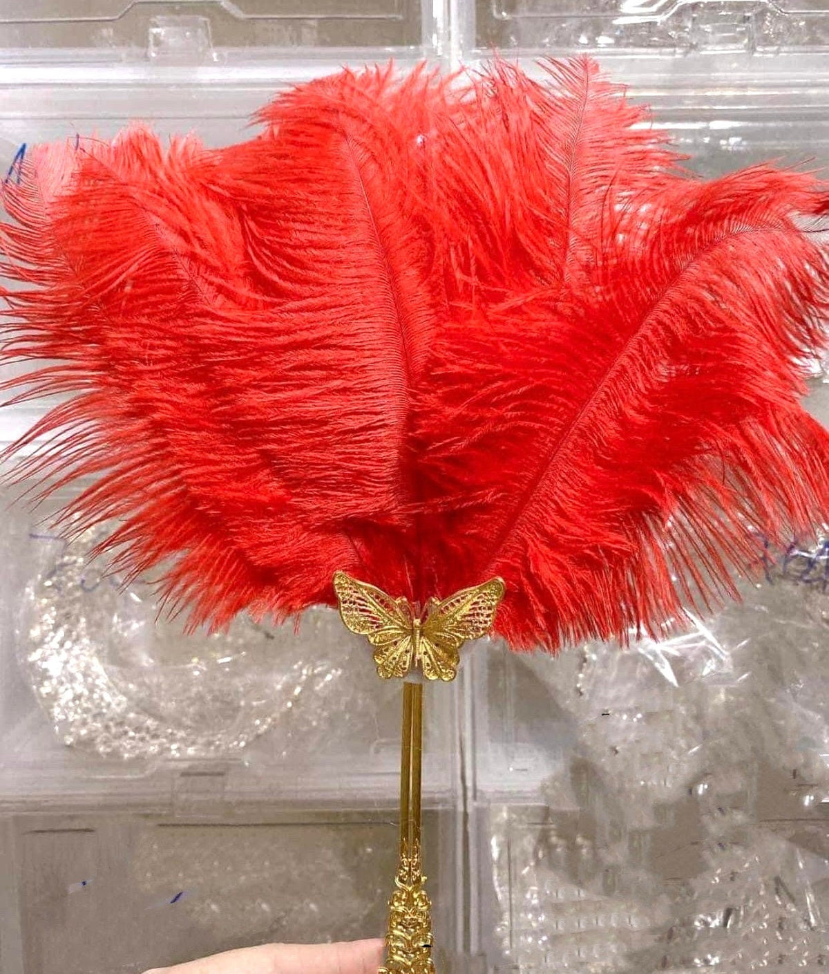 Bridal fan for Vietnamese or Chinese wedding, quat cam tay