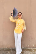 Lily Set of Vietnamese Phap phuc yellow, pants included