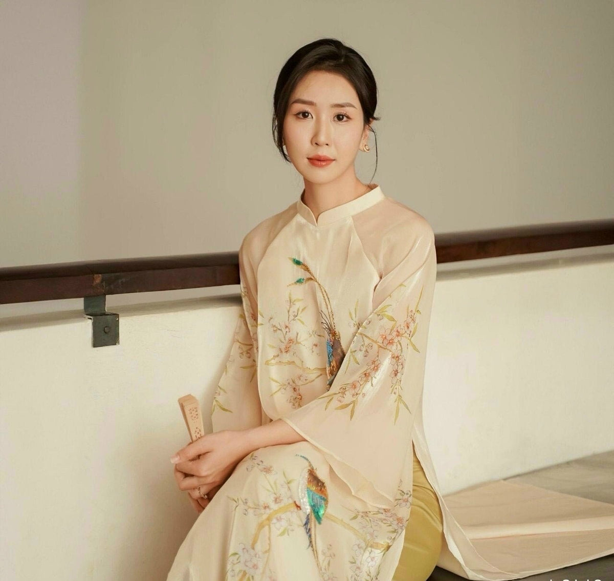 Vietnamese ao dai MaiVjen loose style, pants included
