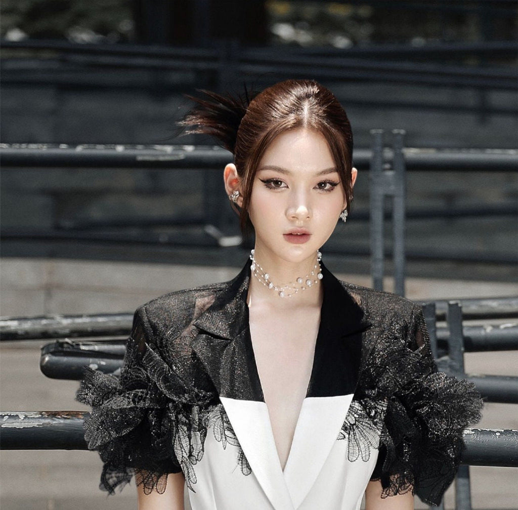 Vest Jade lace design dress
