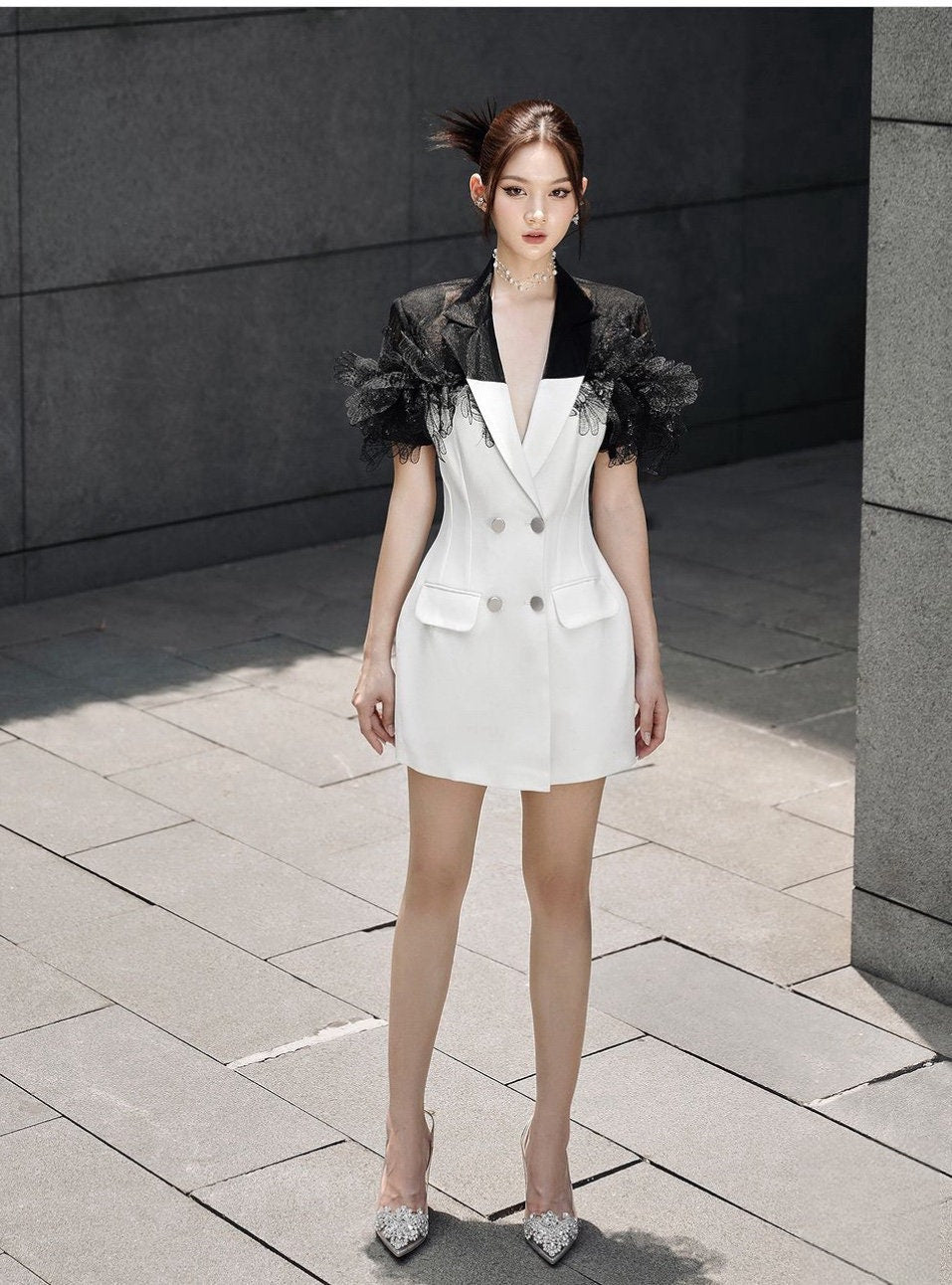 Vest Jade lace design dress