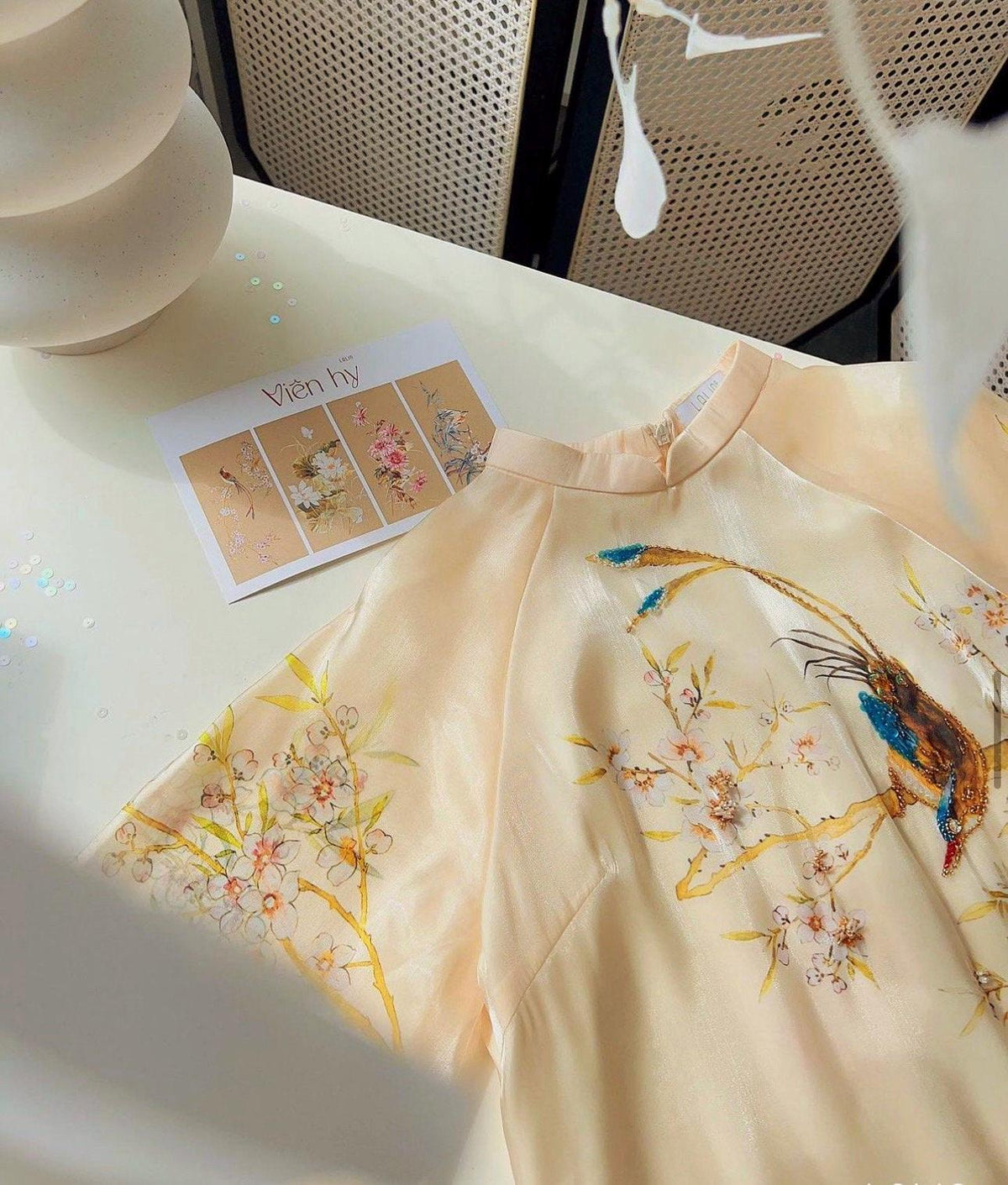 Vietnamese ao dai MaiVjen loose style, pants included