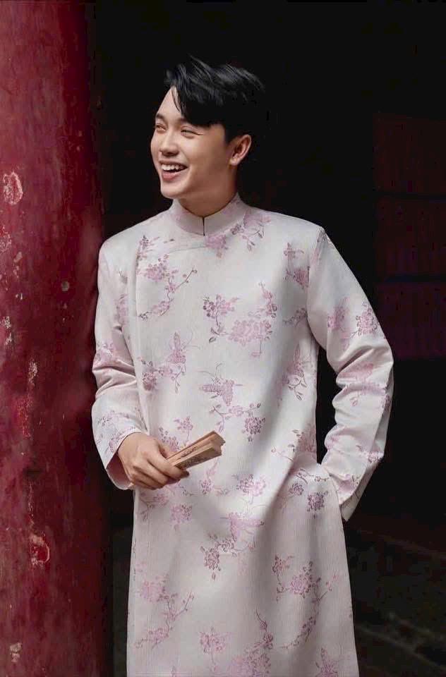GamBuom Men Vietnamese aodai pink